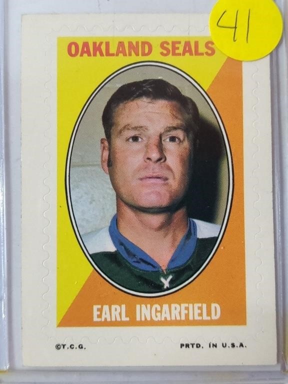 1970-71 Topps Earl Ingarfield Card