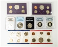 Coin 5 Silver Coins+ Proof Sets(4)-MV $61
