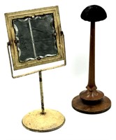Vintage Hat Stand and Standing Mirror