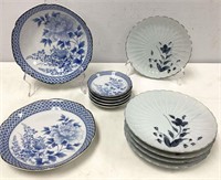 Two Sets of Japanese Porcelain Plates