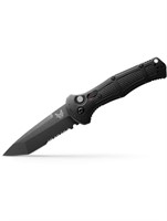 Benchmade Black Tanto Combo Blade Claymore