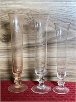 Etched vases