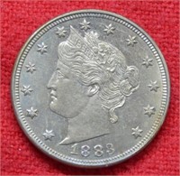 1883 Liberty V Nickel - No Cents