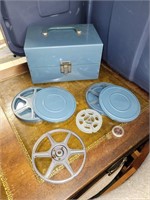 METAL REEL BOX W/ASSTD METAL REELS, OTHER