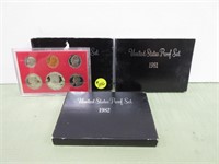 (3) US Mint Proof Sets (1980,81,82)