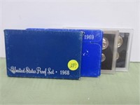 (4) US Mint Proof Sets (1968,69,70,72,)