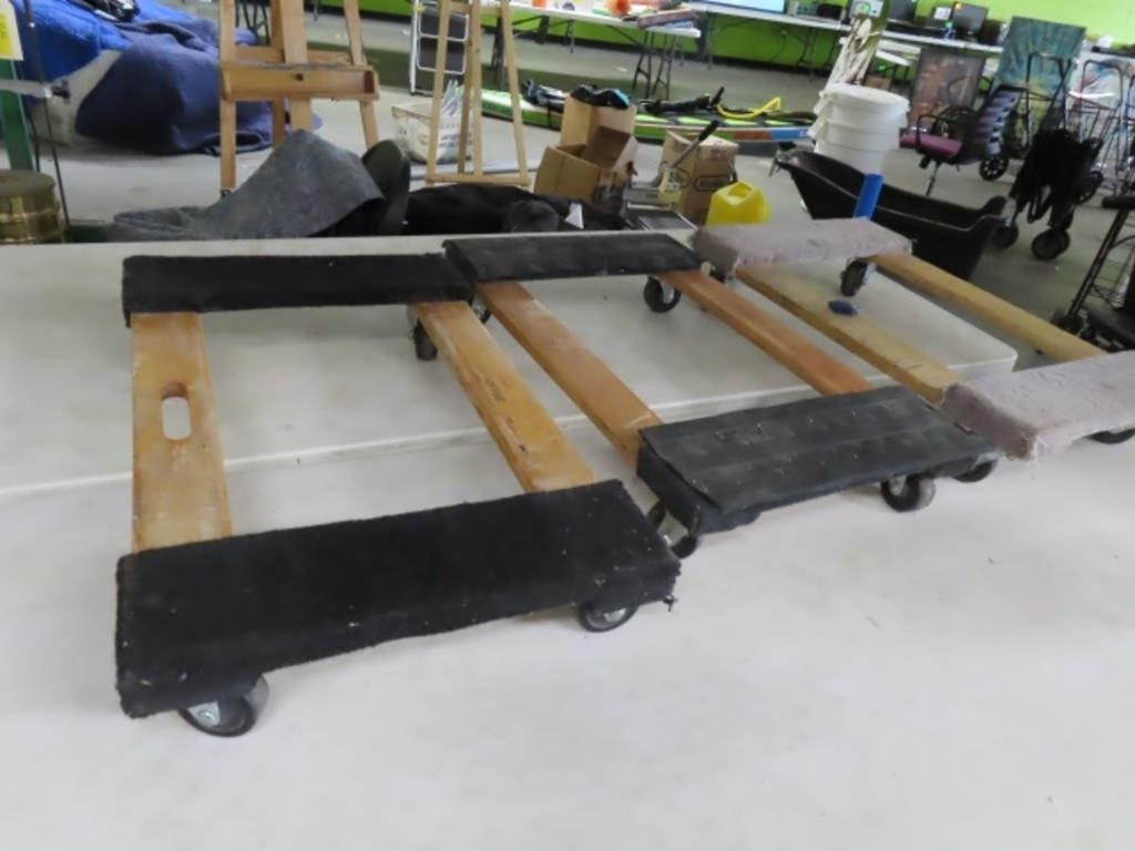 (3) HD Furniture Dolly 4wheeler Movers FF