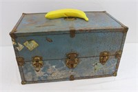 Vintage Metal & Wood Doll Trunk