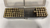 26 ROUNDS OF .244 AMMO AND BRASS