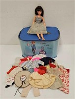 Dollikin Doll w/Clothes & Hasbro Blue Case