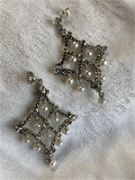 Sterling Silver & Freshwater Pearl Earrings