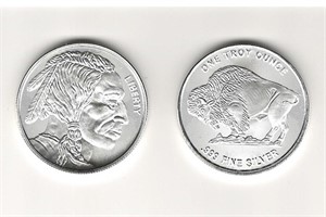 1 Ounce .999 silver round