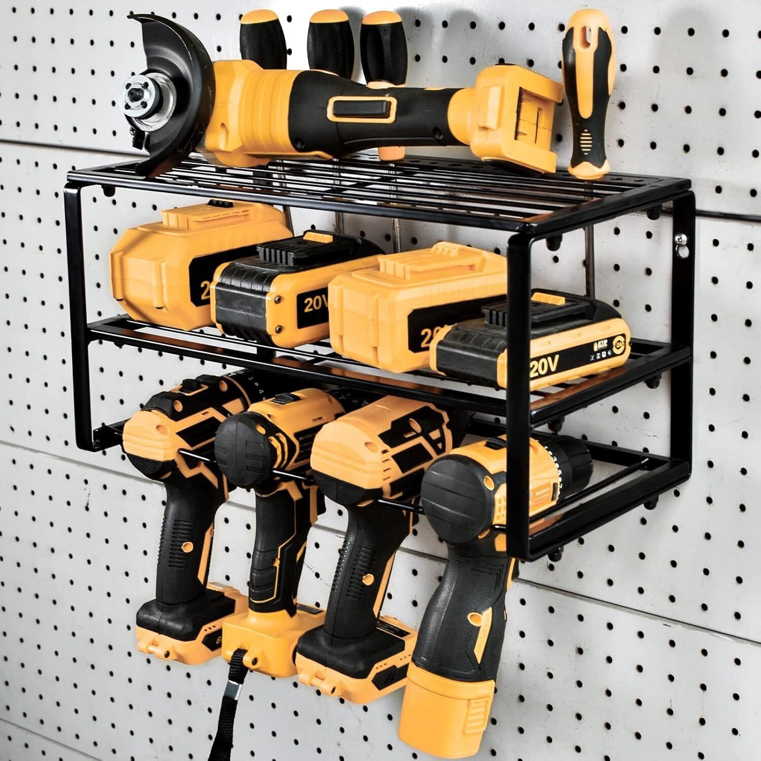 BECARSIR Garage Organizer Wall Mount  Drill Holder