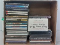 Box of CDs Garth Brooks sting Barbra Streisand