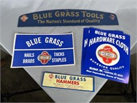Lot assorted Blue Grass advertising pieces