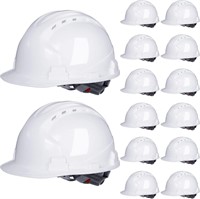 12 Pieces 4 Pt. Suspension Hard Hat Bulk Safety
