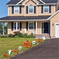 Halloween Yard Sign Decorations - Set of 8