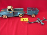 Tonka Toy Pick Up Truck with Trailers