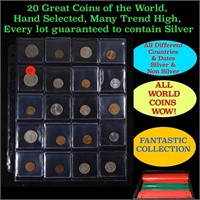 20 Great Coins of the World, hand selected, many t