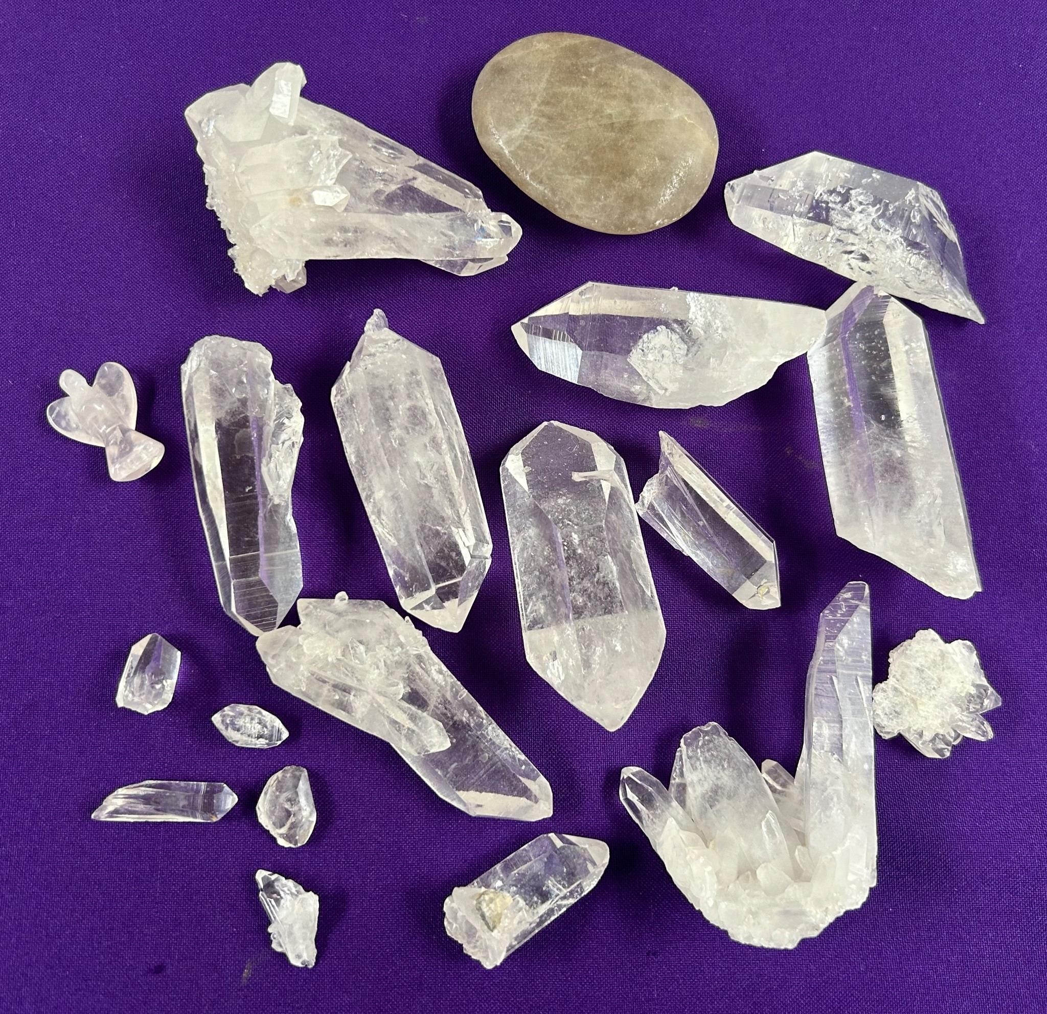 Quartz Pieces + River Rock