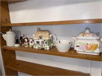 TEA POTS BOWL FIGURES ETC