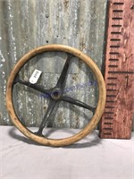 Wood steering wheel--17 inches