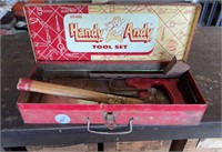Handy Andy Metal Toolbox with Tools