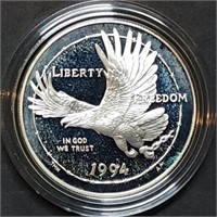 1994 Prisoner or War Museum Proof Silver Dollar