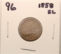 1858 FLYING EAGLE CENT: SMALL LETTERS