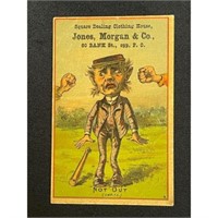Circa 1890 Jones,morgan And Co Baseball Trade Card
