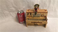 Vintage tin piano toy