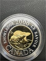 2000 Millennium $2 Sterling Silver Proof Coin