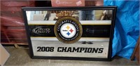 2008 Pittsburgh  Steelers Beer Mirror  48" x 32"