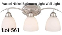 Vaxcel Nickel Bathroom Light Wall Light
