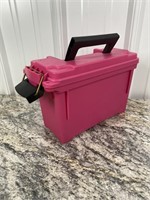 Pink Plastic Ammo Box