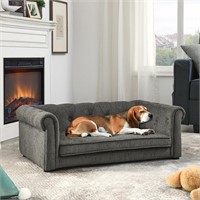 Grey Pet Sofa  Medium-Sized  38.9x23.2x13.7 inch