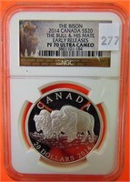 Canada Silver $20 Bison