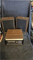 GE 8 Track Player Stereo with Speakers