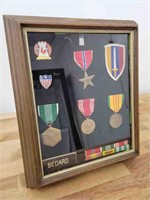 Grouping of WWII Medals & Bars - Known Soldier