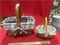 2 longaberger baskets