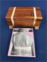 Small wooden box and Bra extenders