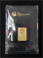 99.99% pure gold 5 gram bar