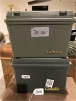 2 Cabela's Plastic Ammunition Boxes