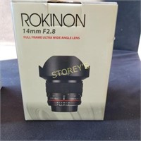 New in box Rokinon 14mm F2.8 Ultra wide angle lens