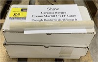 Shaw Ceramic Border Crema Marduk 1in x 12in