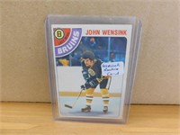 1978-79 John Wensink Rookie Hockey Card