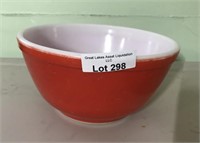 Red Pyrex Bowl