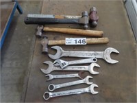 Qty of Ball Pien Hammers & Spanners