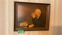 Man praying 15.5x12 picture