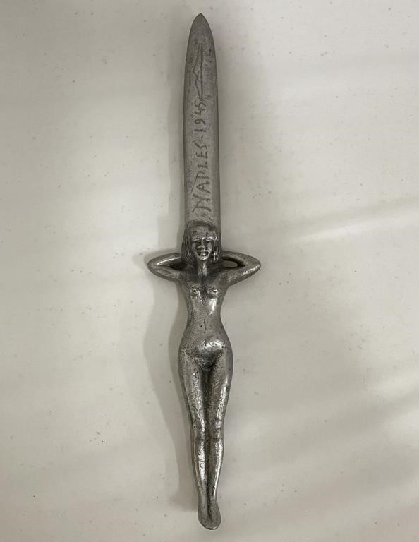 Naples 1945 Trench Art Letter Opener